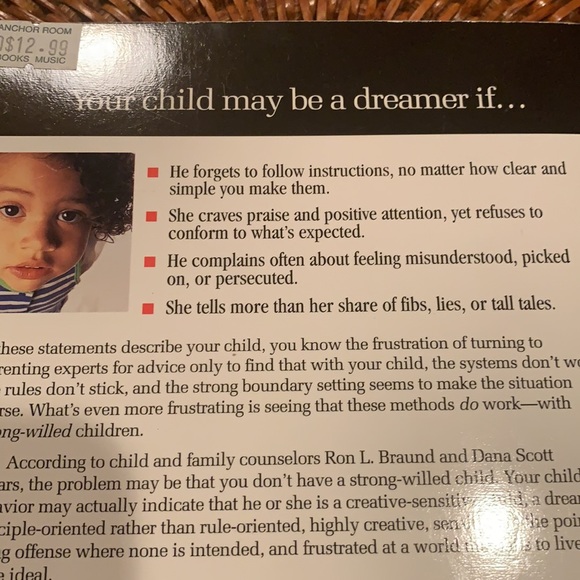 3 for $15 BOOK Strong-Willed Child or Dreamer? - Picture 3 of 8